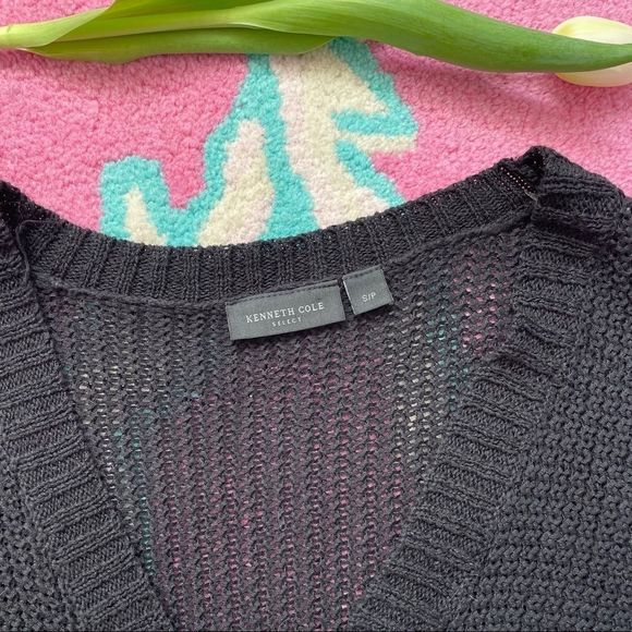 Kenneth Cole light linen cotton blend cardigan - Picture 4 of 6